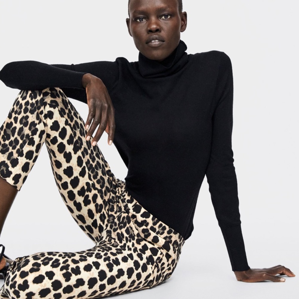 NWT Zara Léopard Print Pant
